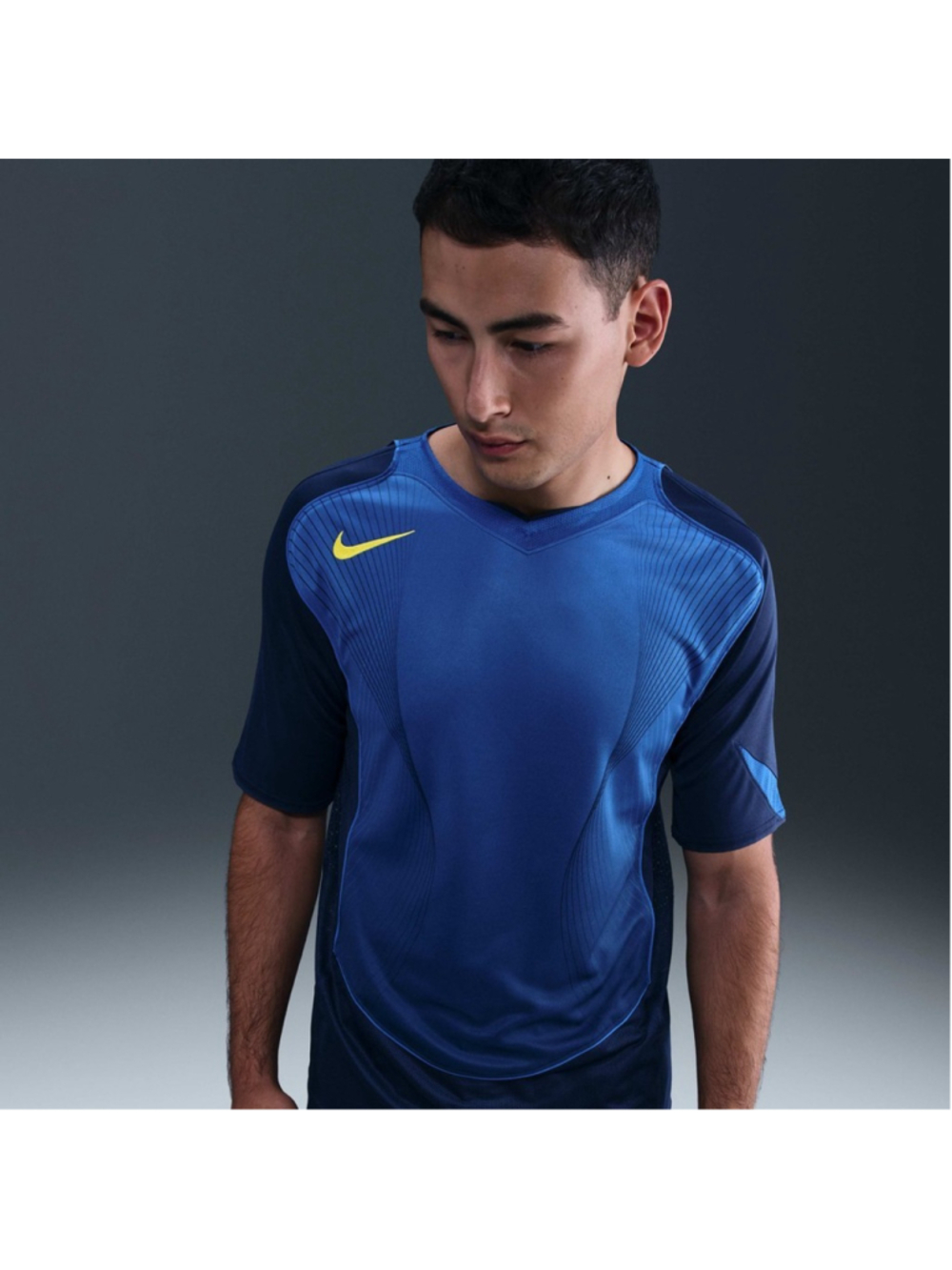 Nike Total 90 Dri-FIT Short Sleeve Soccer Jersey Blue Men's Size M HV1178-410